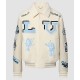 Louis V Bunny Cream Varsity Jacket