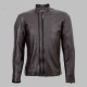 New Men Deosai Mocha Brown Cafe Racer Jacket