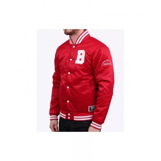 Mens Billionaire Boys Club Red Satin Jacket