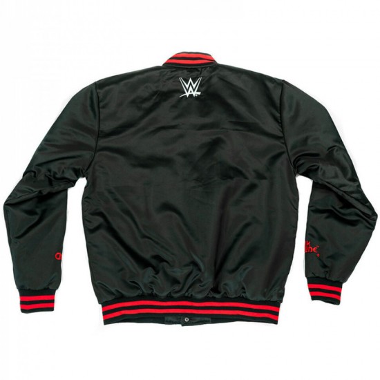 Mens Black Bomber New World Order Jacket