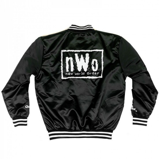 Mens Black Bomber New World Order Jacket