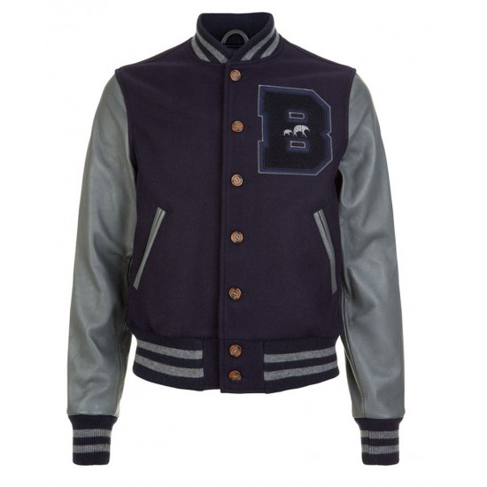 Mens Brooklyn Circus Bomber Letterman B Jacket