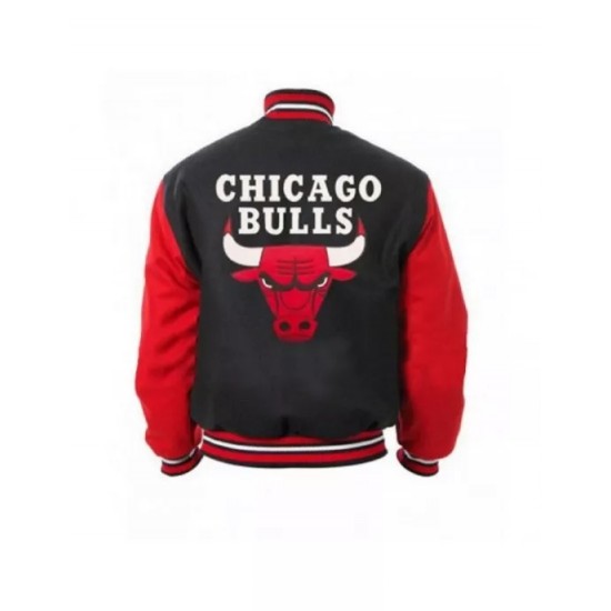 Mens Chicago Bulls Bomber Varsity Jacket