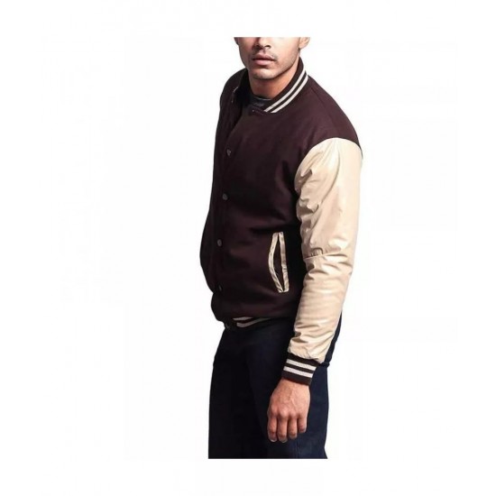 Mens Letterman Baseball Varsity Jacket