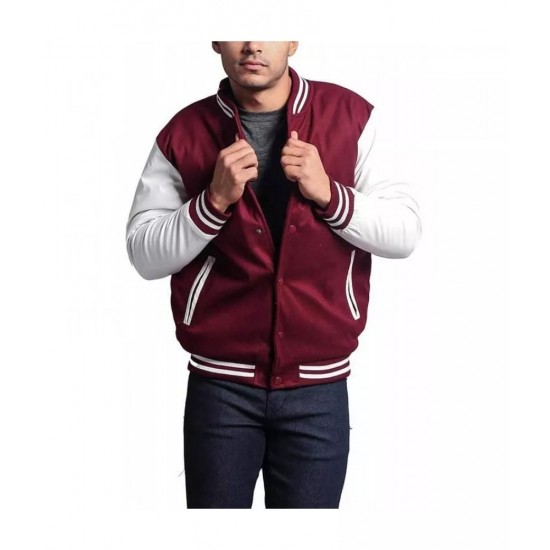 Mens Letterman Baseball Varsity Jacket