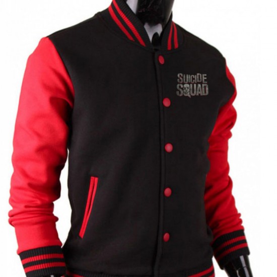 Mens Letterman Suicide Squad Jacket