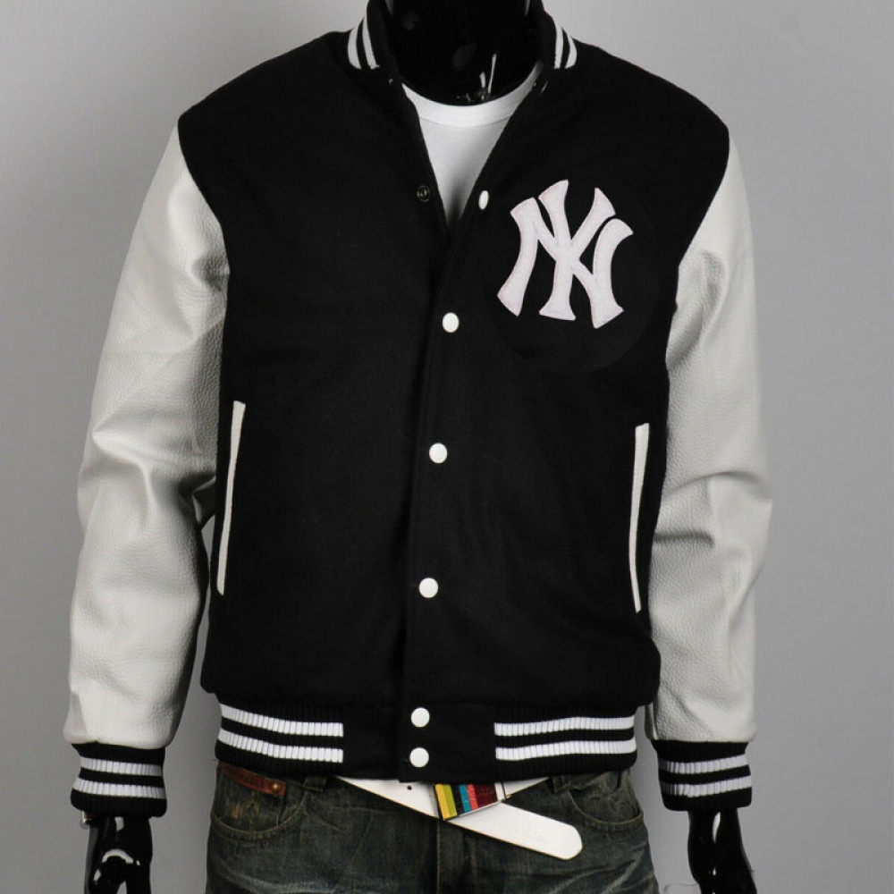 Vintage New York Yankees Navy Varsity Jacket  Urban Outfitters