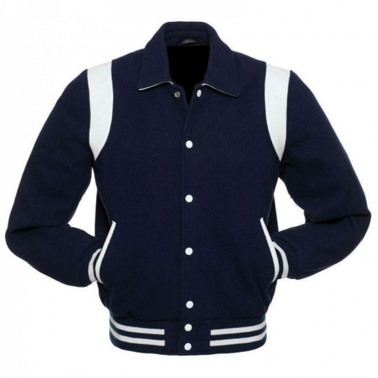 Mens Varsity College Collared Jacket