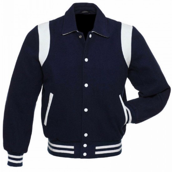 Mens Varsity College Collared Jacket