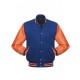 Mens Varsity Orange and Royal Blue Jacket