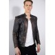 Mens 2 In 1 Thor Vintage Moto Quilted Leather Jacket