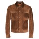 Mens Brown Suede Leather Jacket