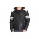 Mens Leather Moto Jacket