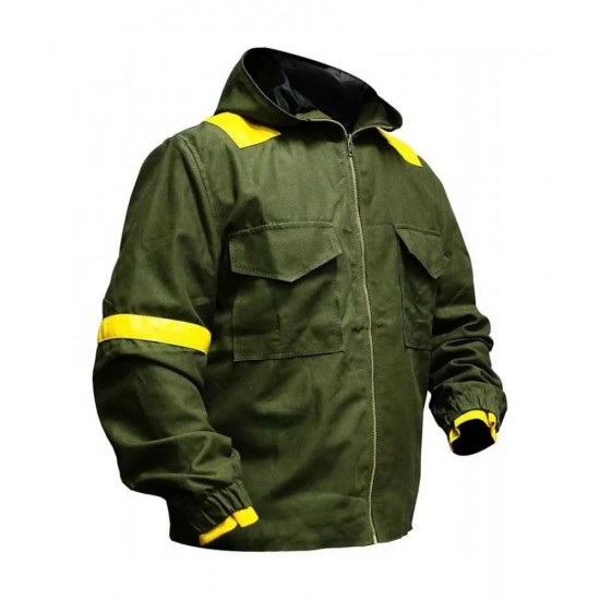 Mens Twenty One Green Hoodie Cotton Tracksuit Jacket