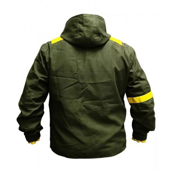 Mens Twenty One Green Hoodie Cotton Tracksuit Jacket