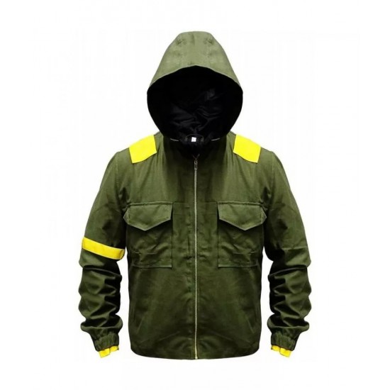 Mens Twenty One Green Hoodie Cotton Tracksuit Jacket