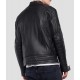 Men’s Crust Motorcycle Leather Jacket with Zipper Pockets