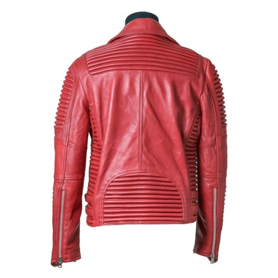Men’s Godspeed Motorcycle Padded Leather Jacket