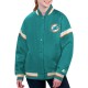 Miami Dolphins Tournament Aqua Varsity Jacket