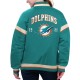 Miami Dolphins Tournament Aqua Varsity Jacket