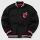 Miami Heat Hardwood Classics Black Varsity Wool Jacket