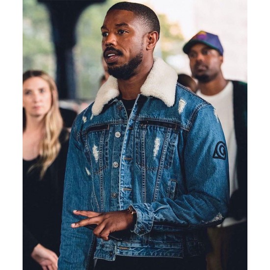 Michael B Jordan Naruto Denim Blue Jacket