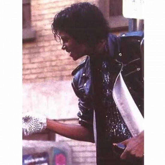 Michael Jackson Pepsi Zipper Leather Jacket