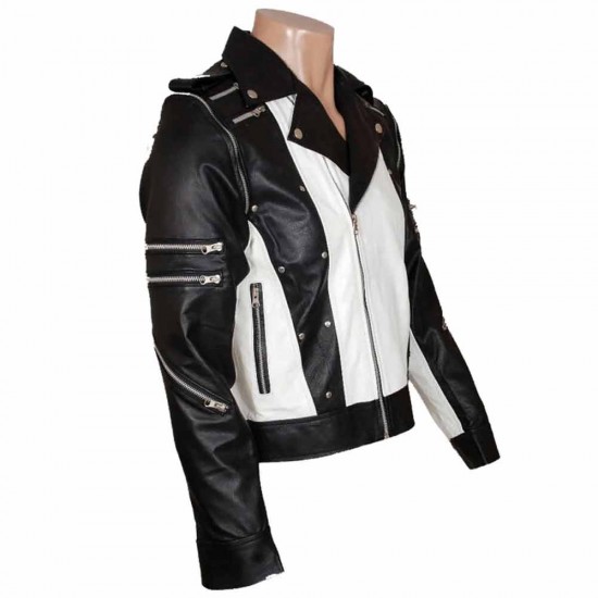 Michael Jackson Pepsi Zipper Leather Jacket