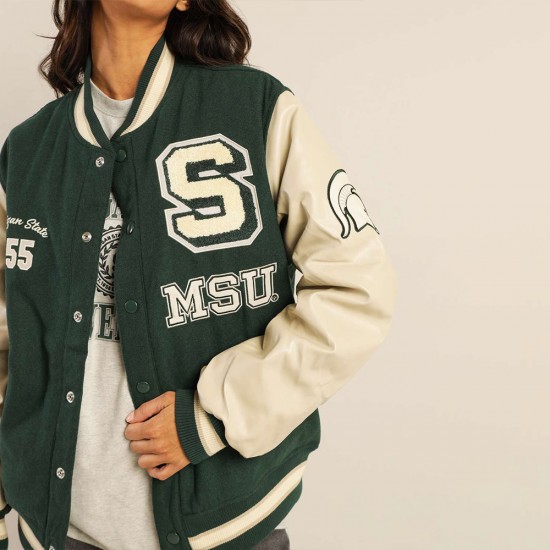 Michigan State Green Varsity Jacket