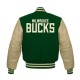 Milwaukee Bucks Green Wool Varsity Jacket