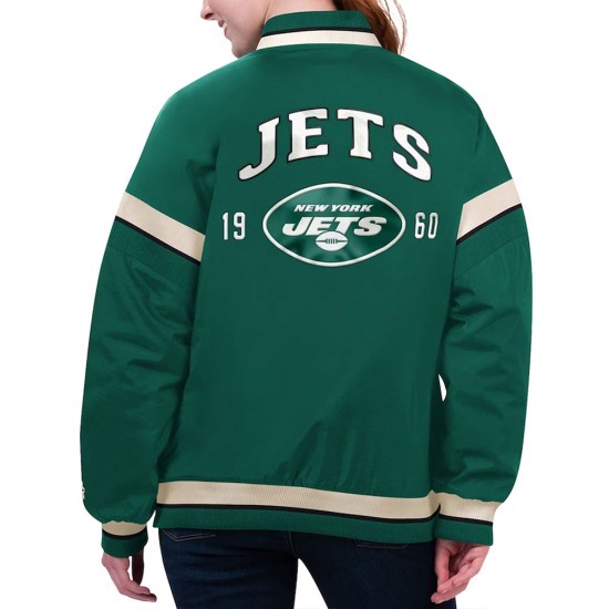 NY Jets Tournament Green Varsity Jacket