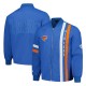 NY Knicks Blue Stitch Applique Bomber Jacket