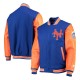 NY Mets 35th Anniversary Royal and Orange Varsity Jacket