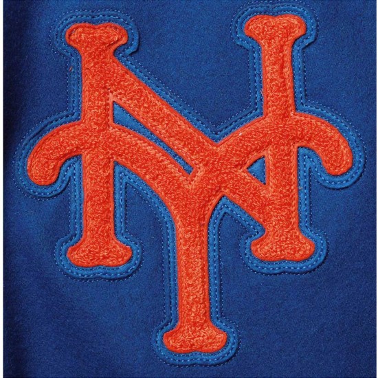 NY Mets 35th Anniversary Royal and Orange Varsity Jacket