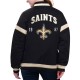 New Orleans Saints Tournament Black Varsity Jacket