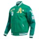 Oakland Athletics Green Wool Varsity Jacket