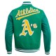 Oakland Athletics Green Wool Varsity Jacket