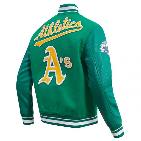 Oakland Athletics Green Wool Varsity Jacket