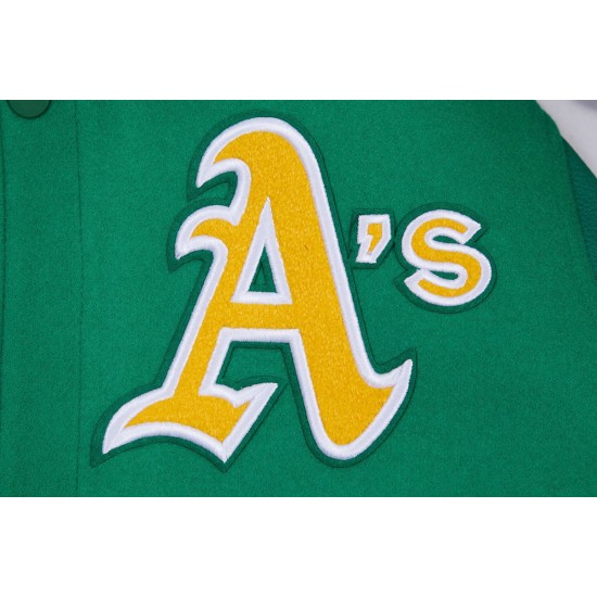 Oakland Athletics Green Wool Varsity Jacket