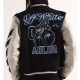 Off-White Appliqued Felt and Varsity Jacket