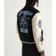 Off-White Appliqued Felt and Varsity Jacket