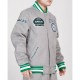 Philadelphia Eagles Heather Grey Varsity Wool Jacket