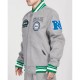 Philadelphia Eagles Heather Grey Varsity Wool Jacket