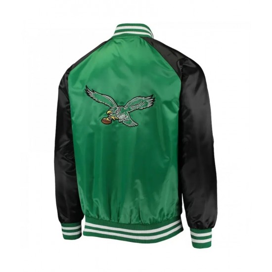 Philadelphia Eagles Starter Green Satin Jacket - Movie Jackets