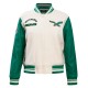 Philadelphia Eagles Retro Classic Cream And Green Varsity Jacket