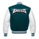 Philadelphia Eagles Varsity Green and White Jacket