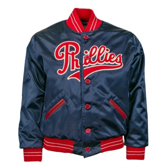 Philadelphia Phillies Blue Satin Jacket