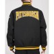 Pittsburgh Pirates Crest Emblem Black Varsity Wool Jacket