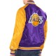 Purple/Gold La Lakers Renegade Varsity Satin Jacket