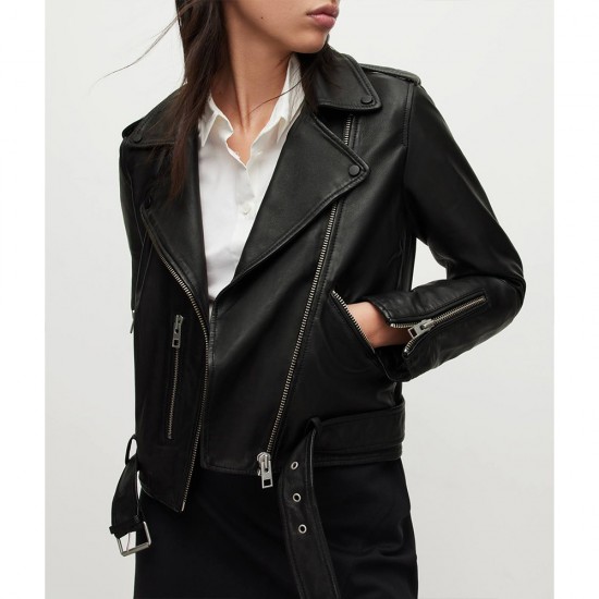 Reagan Baker Swiping America Leather Jacket